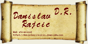 Danislav Rajčić vizit kartica
